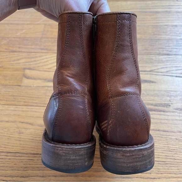 Freebird Manchester Lace Up Boots Cognac Leather Size 6 - Picture 8 of 13